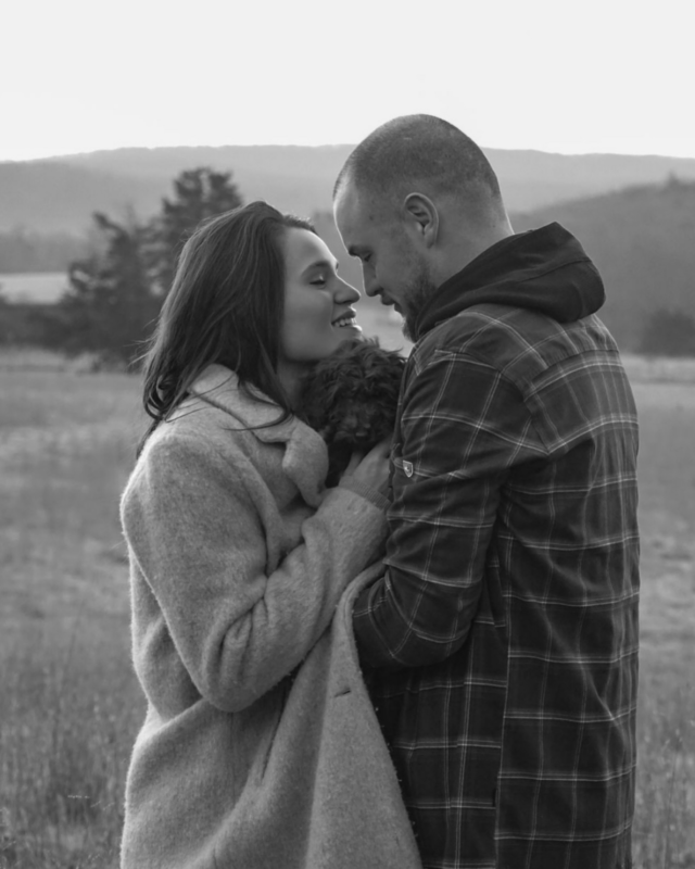 Four years ago today, we officially started dating - but from the moment I met you, I knew it was God’s plan. Now, I get to call you my fiancé, and soon, my wife. I’m so grateful for you and beyond excited to marry my best friend @charlirenaej ❤️

Ps.. Meet Roux, our little redheaded mini golden doodle!